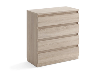 Белый комод Aksel 5 ящиков