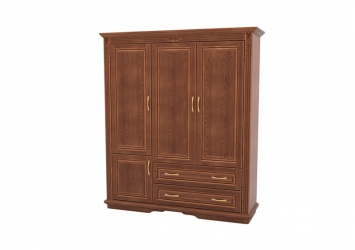 Шкаф из массива 3-х створчатый Палермо  с ящиками Шкаф из массива 3-х створчатый Палермо  с ящиками