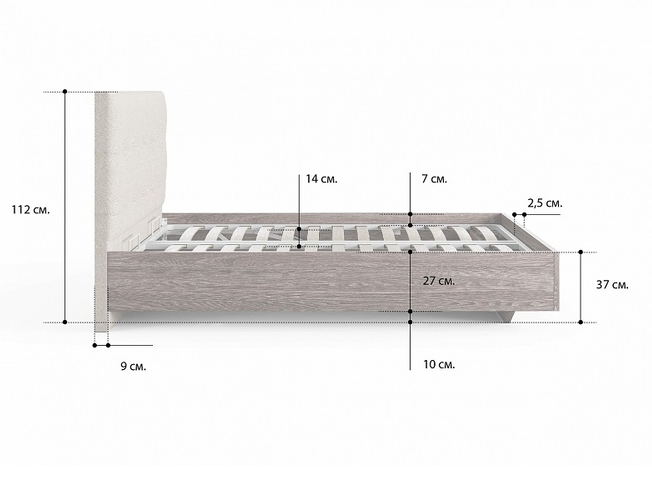 Кровать Vena Сонум размеры