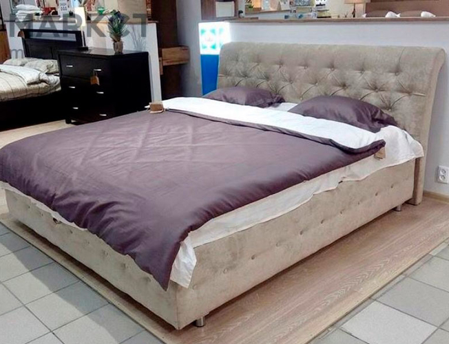 Кровать Life 4 Райтон фото в ткани Лофти Серый