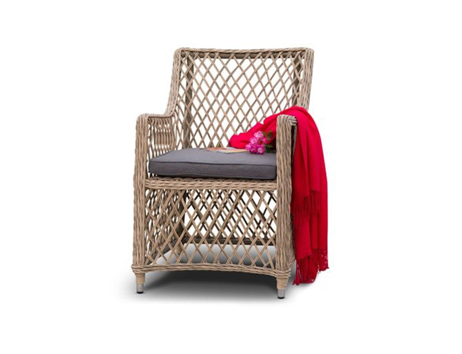 Кресло 4SIS Латте серо-желтый (Арт.YH-C1619W-2)