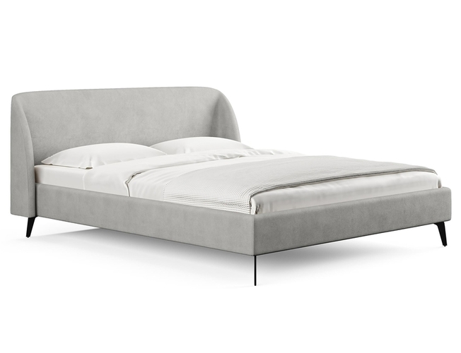 Кровать Rosa, Замша серый